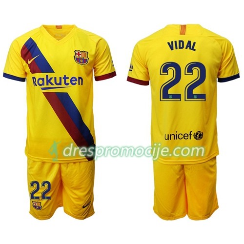 FC Barcelona Dres Arturo Vidal 22 Dječji Gostujući 2019/2020 Kratkih Rukava FC Barcelona Dres Arturo Vidal 22 Dječji Gostujući 2019/2020 Kratkih Rukava